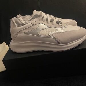 ROBERTO CAVALLI Laced Sneakers w/ Mixed Inserts Women Size 1O- Men 8.5 NWB W/COA
